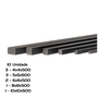 Chaveta Quadrada 500mm 4x4 5x5 6x6 8x8 10x10 10 Und