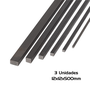 Chaveta Quadrada Barra 12x12x500mm em Aço 1045 3 Unidade