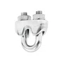 Clip para Cabo de Aço 1/4 6,35mm Galvanizado Vonder 10 UND