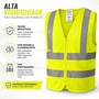 Colete Refletivo Amarelo Sem Bolso Alta Visibilidade Xxg