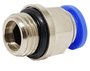 Conector Reto Rosca Macho Bsp 1/2 Tubo 12mm Conexão Rápida