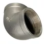 Cotovelo 90 Inox Rosca Femea 1/2 Polegada Conexão BSP 5 UND