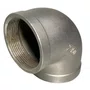 Cotovelo 90 Inox Rosca Femea 1/2 Polegada Conexão BSP 5 UND