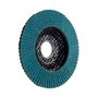 Disco Flap 115 X 22 Grão 80 Zircônia Costado Fibra Stanley