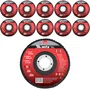 Disco Flap 4.1/2 - 115 X 22 Grão 40 Costado Fibra Mtx 10 UND