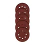 Disco Lixa 125mm Grão 220 8 Furos Lixadeira Orbital 5 Peças