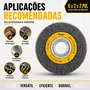 Escova de Aço Circular Ondulada 6 X 2 X 2 Pol Latão