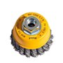 Escova de Aço Copo Trançada 60mm 2.3/8 Pol Rosca M14 Pequi