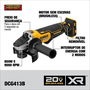 Esmerilhadeira 20v Brushless Sem Bateria Dcg413b-b2 Dewalt