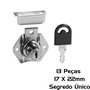 Fechadura Segredo Unico Para Gaveta 17 X 22mm 13 Unidade
