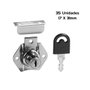 Fechadura Segredo Unico para Gaveta Batente 17 X 31mm 35 Und