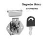 Fechadura Segredo Unico para Gaveta Batente 17 X22 mm 5 Und