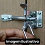 Fecho para Portão Bate Fecha Bico de Papagaio Zincado 2 Und