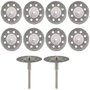 Jogo 10 Mini Discos Diamantados 25mm Corte Micro Retifica