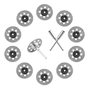 Jogo 10 Mini Discos Diamantados 25mm Corte Micro Retifica