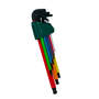 Jogo Chave Allen Abaulada 9 Peças Coloridas 1.5 a 10mm Sata