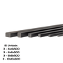 Kit 12 Chaveta 500mm 3 = 4X4 3 = 6X6 3 = 8X8 3 = 10X10