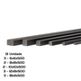 Kit 13 Chavetas 500mm 3=6x6, 2=8x8, 2=10x10, 3=12x8, 3=18x11