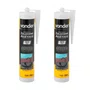 Kit 2 Silicone Preto Acetico 256g Vonder