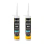 Kit 2 Silicone Preto Acetico 256g Vonder