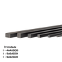 Kit 3 Chaveta 500mm 1 = 4 X 4 / 1 = 5 X 5 / 1 = 6 X 6