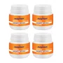 Kit 4 Sabonete Esfoliante Limpa Mãos Laranja 250gr Rezymom