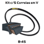 Kit 5 Correias em V B-45 - Rexon