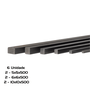 Kit 6 Chaveta 500mm 2 = 5 X 5 / 2 = 6 X 6 / 2 = 10 X 10