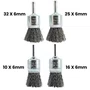 Kit Escova de Aço Ondulada Tipo Pincel 10,16,25,32 x16 Pequi