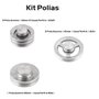 Kit Polias (1 65mm 1Canal+ 2 140mm 1Canal+ 2 140mm 2Canais)