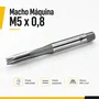 Macho Maquina M5 X 0,8 Ponta Helicoidal Haste Passante