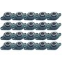 Mancal Oval Flange FL204 + Rolamento P/ Mancal UC204 20 Und