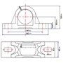 Mancal Pedestal com Rolamento Ucp203 Para Eixo 17mm