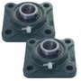 Mancal Quadrado Flange com Rolamento UCF210 2 Unidades