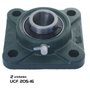 Mancal Quadrado Flange + Rolamento P/ Mancal UCF205-16 2 Und