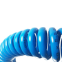 Mangueira Espiral Tubo Pu 7,5 Metros 8mm Azul Sem Terminais