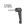 Manipulo Alavanca Trava Macho Zamak 7835 1/2X50mm 3 Unidade