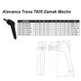 Manipulo Alavanca Trava Macho M8 X 50mm Zamak 7835 15 Und