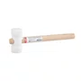 Martelo de Borracha Branco 40mm Cabo em Madeira