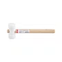 Martelo de Borracha Branco 40mm Cabo em Madeira