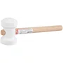 Martelo de Borracha Branco com Cabo de Madeira 60mm Nove54