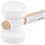 Martelo de Borracha Branco com Cabo de Madeira 60mm Nove54