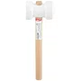 Martelo de Borracha Branco com Cabo de Madeira 60mm Nove54