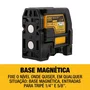 Nível a Laser 2 Linhas Verdes Cruzadas 30m com Prumo Dewalt