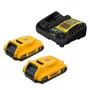 Parafusadeira Impacto 20v 1/4 Dcf860b Com 2 Baterias Dewalt