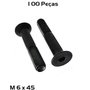 Parafuso Allen M 6 x 45 Cabeça Chata 100 Unidade