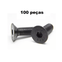 Parafuso Allen M 8 x 20 Cabeça Chata 100 Unidade
