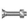 Parafuso para Arado 1/2 X 1.3/4 com Porca Zincado