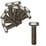 Parafuso Sextavado 3/8 X 1/2 Inox 16 Unc Rosca Inteira 100Un