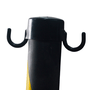 Pedestal Plastico Zebrado 90cm Preto e Amarelo para Corrente
